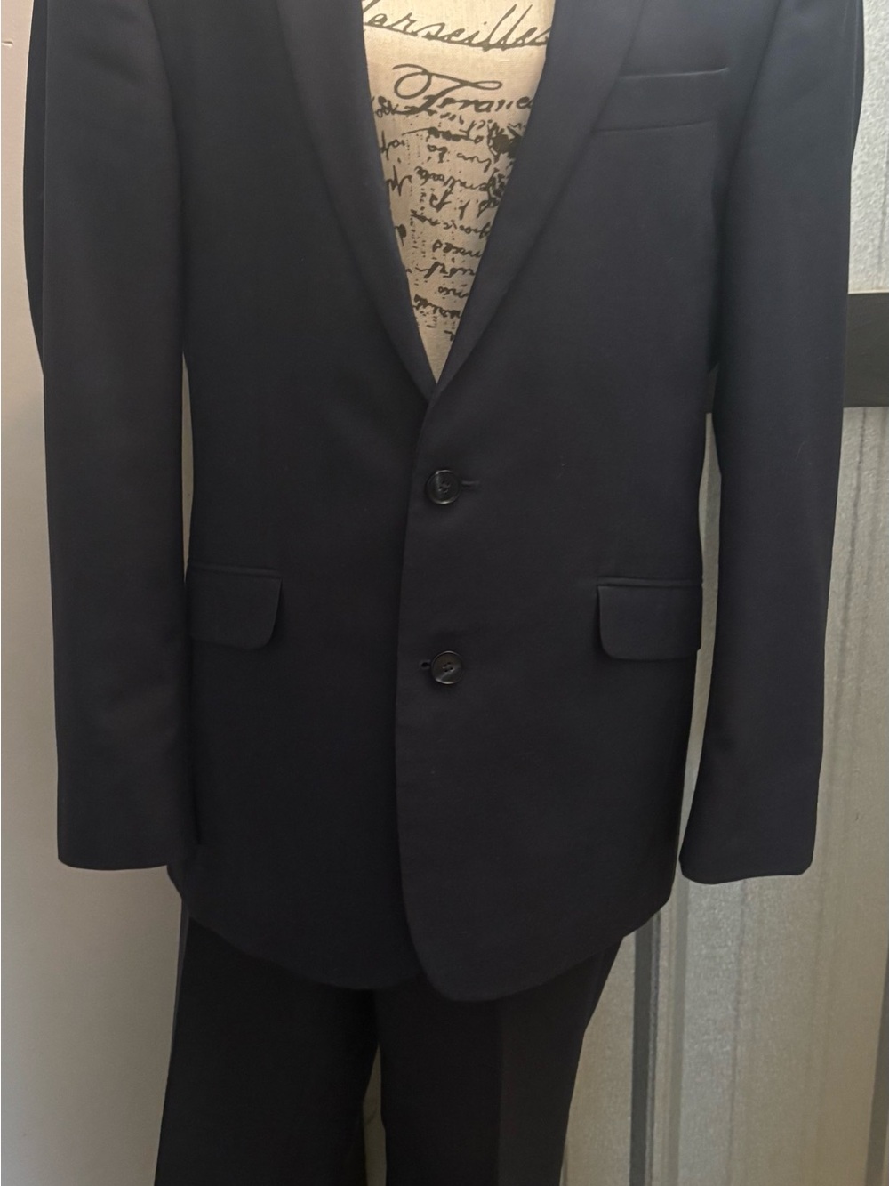 Kenneth Cole Reaction -Men's Dark Navy Two-Button Suit